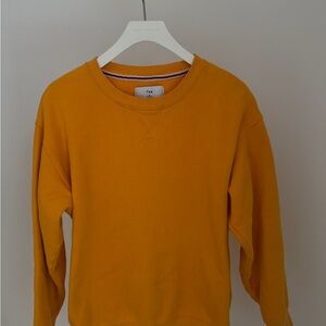 Aritzia Women's Yellow Crew Neck Sweater